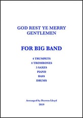 God rest ye merry gentlemen Jazz Ensemble sheet music cover